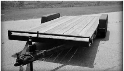 Car trailer wood deck